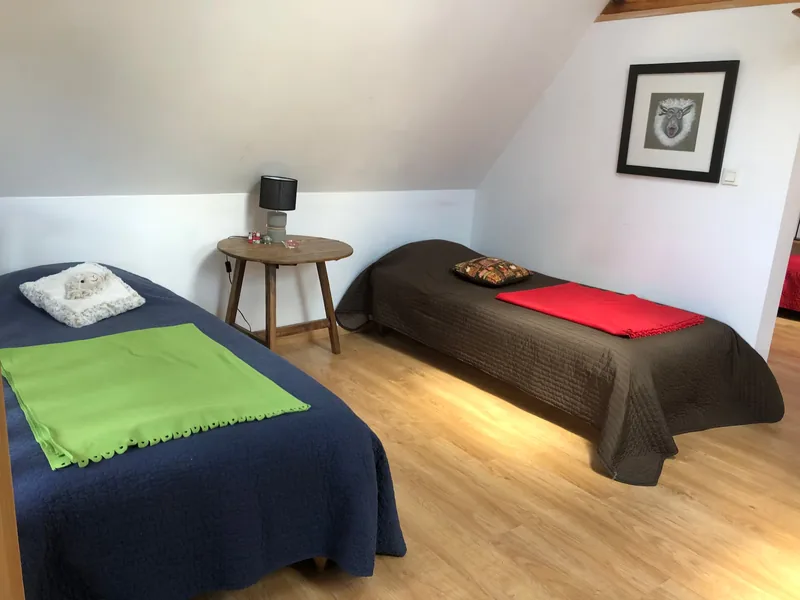Two single beds