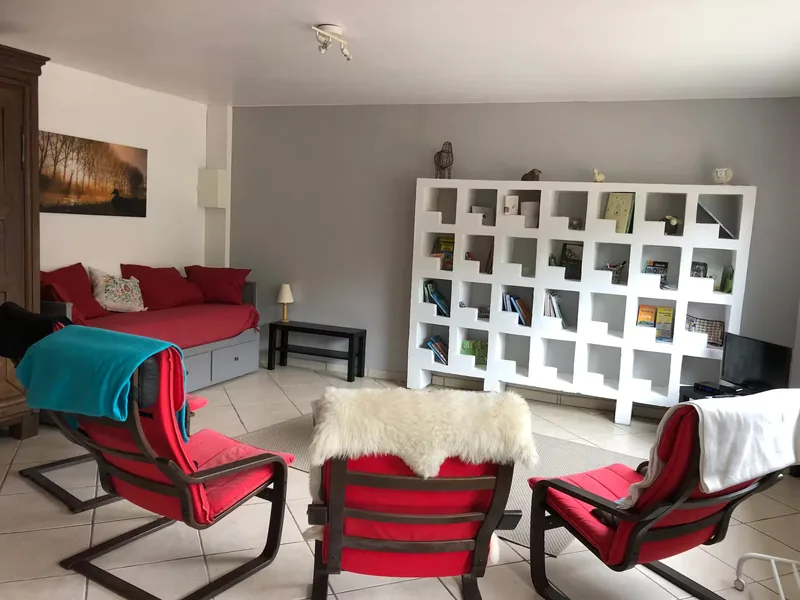 The library living room